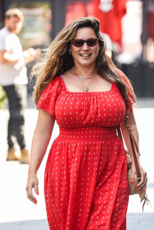KELLY BROOK Leaves Her Heart FM Show at Global Radio Studios in London 08/16/2024