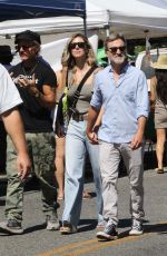 KELLY RIZZO and Breckin Meyer at a Local Farmers Market in Studio City 08/18/2024