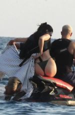 KENDALL JENNER in a Green Bikini with Friends in Ibiza 08/06/2024