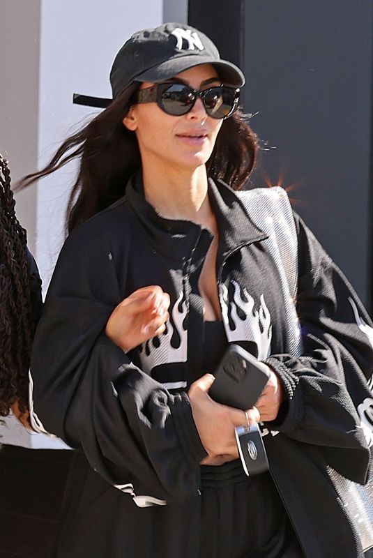 KIM KARDASHIAN Out and About in Calabasas 08/27/2024