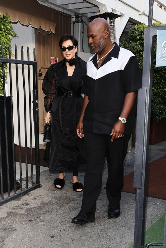 KRIS JENNER and Corey Gamble Leaves Giorgio Baldi in Santa Monica 08/01/2024