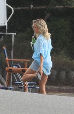 KRISTIN CAVALLARI and TORI SPELLING Film a Campaign at Torrance Beach in South Bay 08/12/2024