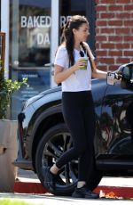 KYRA KENNEDY Outside a Bagel Store in Brentwood 08/26/2024