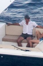 LAUREN SANCHEZ and Jeff Bezos Out at Boat Trip in Aeolian Island 08/01/2024