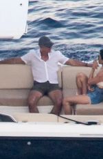 LAUREN SANCHEZ and Jeff Bezos Out at Boat Trip in Aeolian Island 08/01/2024