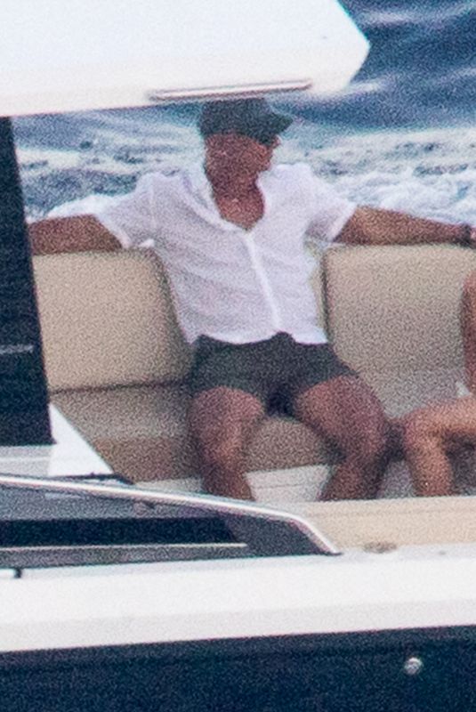 LAUREN SANCHEZ and Jeff Bezos Out at Boat Trip in Aeolian Island 08/01/2024