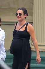 LEA MICHELE Out with Her Parents in New York 07/31/2024