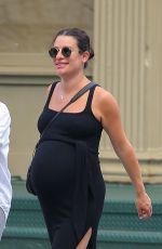 LEA MICHELE Out with Her Parents in New York 07/31/2024