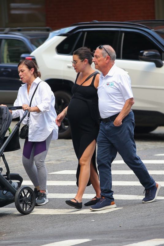 LEA MICHELE Out with Her Parents in New York 07/31/2024