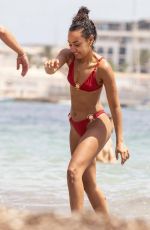 LEIGH-ANNE PINNOCK in Bikini at a Beach in Ibiza 07/27/2024