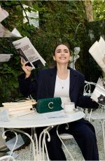 LILY COLLINS for Tres Parisian Holiday, August 2024