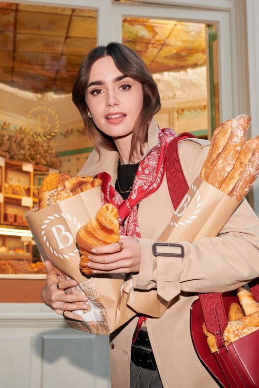 LILY COLLINS for Tres Parisian Holiday, August 2024