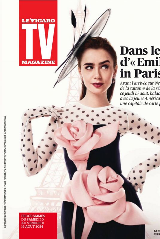 LILY COLLINS for TV Magazine, August 2024