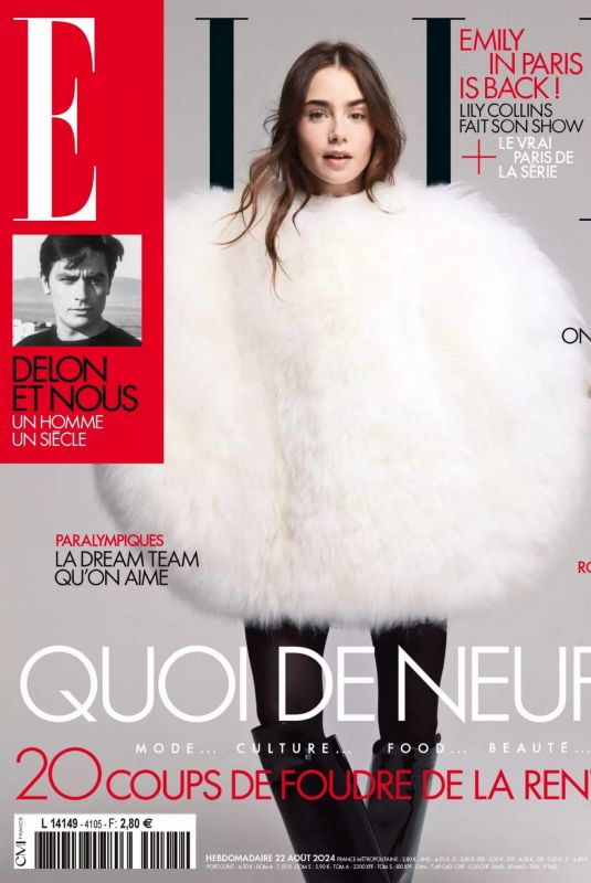 LILY COLLINS in Elle Magazine, France August 2024