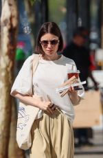 LILY COLLINS Out and About in Los Angeles 08/17/2024