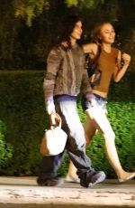 LILY-ROSE DEPP and 070 SHAKE Out for Dinner at San Vicente Bungalows in West Hollywood 08/21/2024