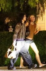 LILY-ROSE DEPP and 070 SHAKE Out for Dinner at San Vicente Bungalows in West Hollywood 08/21/2024