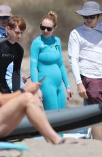 LINDSAY LOHAN at Malibu Beach filming Freaky Friday Sequel in Los Angeles 08/15/2024