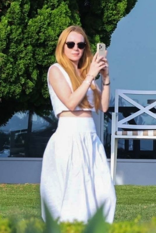 LINDSAY LOHAN at Montage in Laguna Beach 08/07/2024