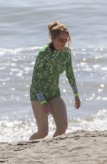 LINDSAY LOHAN in Swimsuit on the Set of Freaky Friday 2 in Los Angeles 08/15/2024