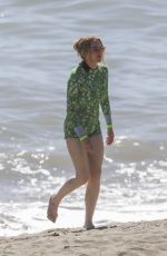 LINDSAY LOHAN in Swimsuit on the Set of Freaky Friday 2 in Los Angeles 08/15/2024