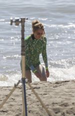 LINDSAY LOHAN in Swimsuit on the Set of Freaky Friday 2 in Los Angeles 08/15/2024