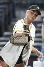 LIVVY DUNNE at Cincinnati Reds vs Pittsburgh Pirates Game at PNC Park in Pittsburgh 07/17/2024