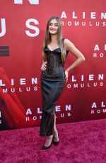 LIZZY GREENE at Alien: Romulus Premiere in Los Angeles 08/12/2024
