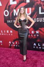 LIZZY GREENE at Alien: Romulus Premiere in Los Angeles 08/12/2024