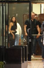 LUCIANA BARROSO and Matt Damon Out for Dinner with Ben Affleck in Los Angeles 08/26/2024