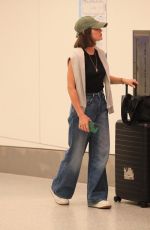 LUCY HALE Arrives at LAX Airport in Los Angeles 08/09/2024