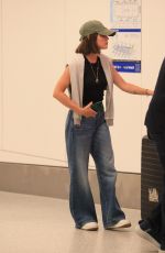 LUCY HALE Arrives at LAX Airport in Los Angeles 08/09/2024
