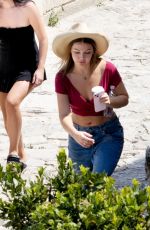 MADELYN CLINE on the Set of The Map That Leads To You  in Matera 08/27/2024