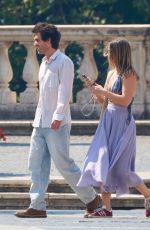 MADELYN CLINE on the Set of The Map That Leads To You in Rome 08/29/2024