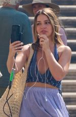 MADELYN CLINE on the Set of The Map That Leads To You in Rome 08/29/2024