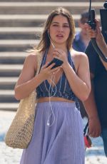MADELYN CLINE on the Set of The Map That Leads To You in Rome 08/29/2024