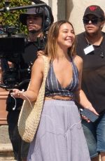 MADELYN CLINE on the Set of The Map That Leads To You in Rome 08/29/2024