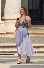 MADELYN CLINE on the Set of The Map That Leads To You in Rome 08/29/2024