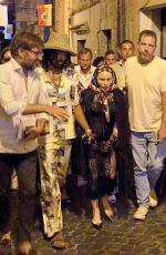 MADONNA and Akeem Morris Visits Terracina Alta Terracina 08/19/2024