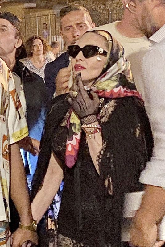 MADONNA and Akeem Morris Visits Terracina Alta Terracina 08/19/2024