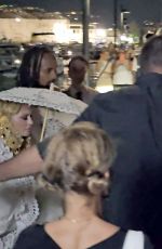 MADONNA Arrives at Pompeii Party with Akeem Morris for Her 66th Birthday Celebrations 08/16/2024