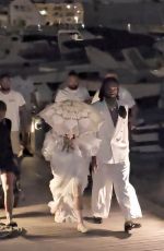 MADONNA Arrives at Pompeii Party with Akeem Morris for Her 66th Birthday Celebrations 08/16/2024