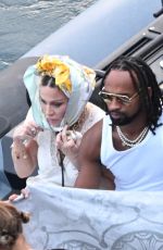 MADONNA Arrives at Pompeii Party with Akeem Morris for Her 66th Birthday Celebrations 08/16/2024