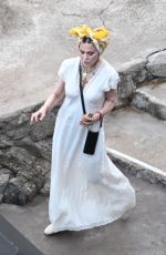 MADONNA Arrives at Pompeii Party with Akeem Morris for Her 66th Birthday Celebrations 08/16/2024