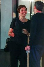MAGGIE GYLLENHAAL at a Dinner Date at Via Carota in New York 08/26/2024