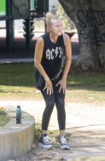 MALIN AKERMAN Out at a Park in Los Angeles 08/23/2024