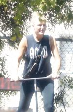 MALIN AKERMAN Out at a Park in Los Angeles 08/23/2024