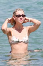 MANDY BORK in Bikini at Le Club 55 in Saint Tropez 08/01/2024