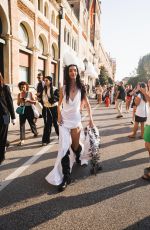 MARIACARLA BOSCONO Leaves Hotel Excelsior in Venice 08/28/2024