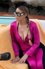 MARIAH CAREY inWetsuit on Her Summer Holidays at Amalfi Coast in Nerano 08/15/2024